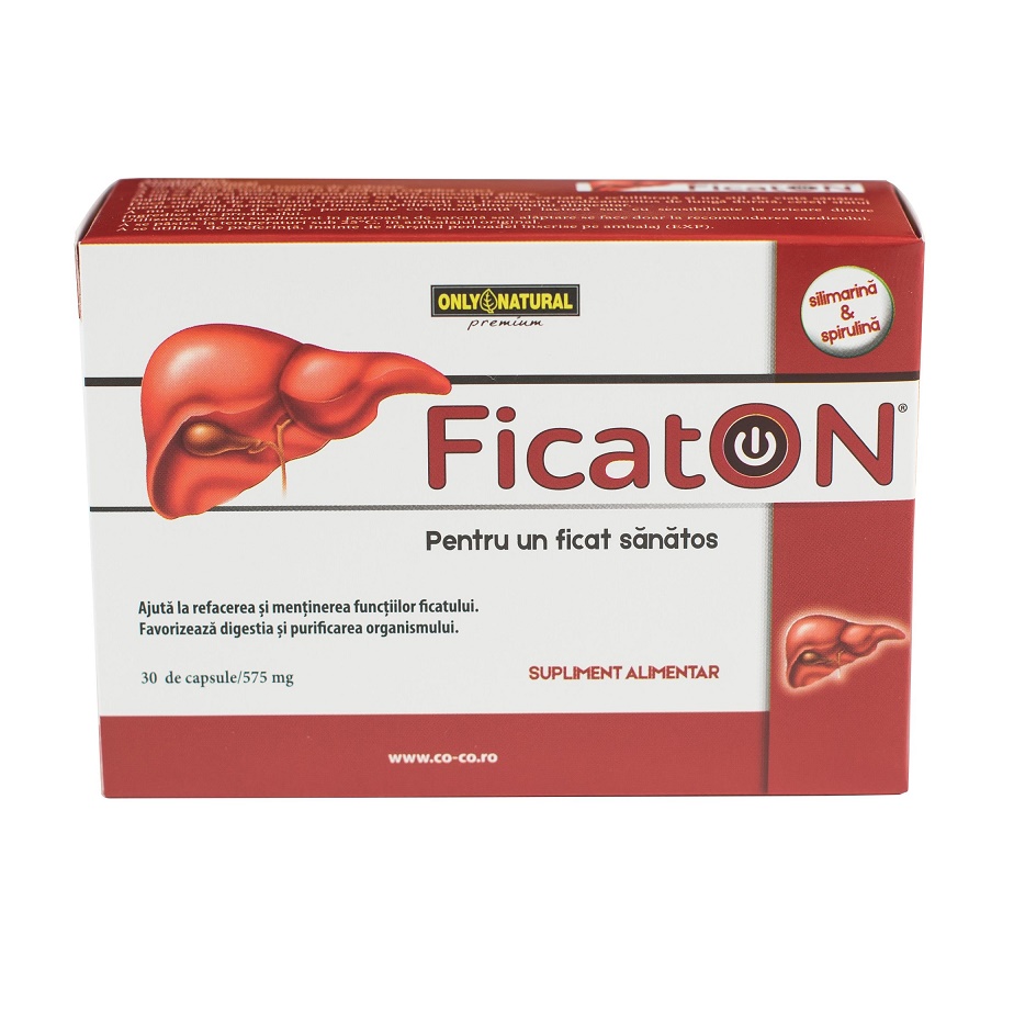 Protectoare hepatice - FicatOn 575mg x 30cps, epastila.ro