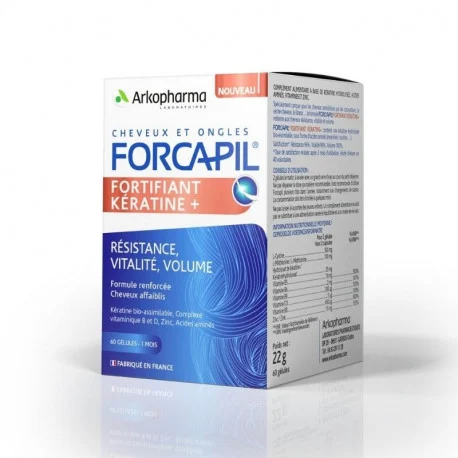 Alopecie - Forcapil fortifiant keratine+ *60cps, epastila.ro
