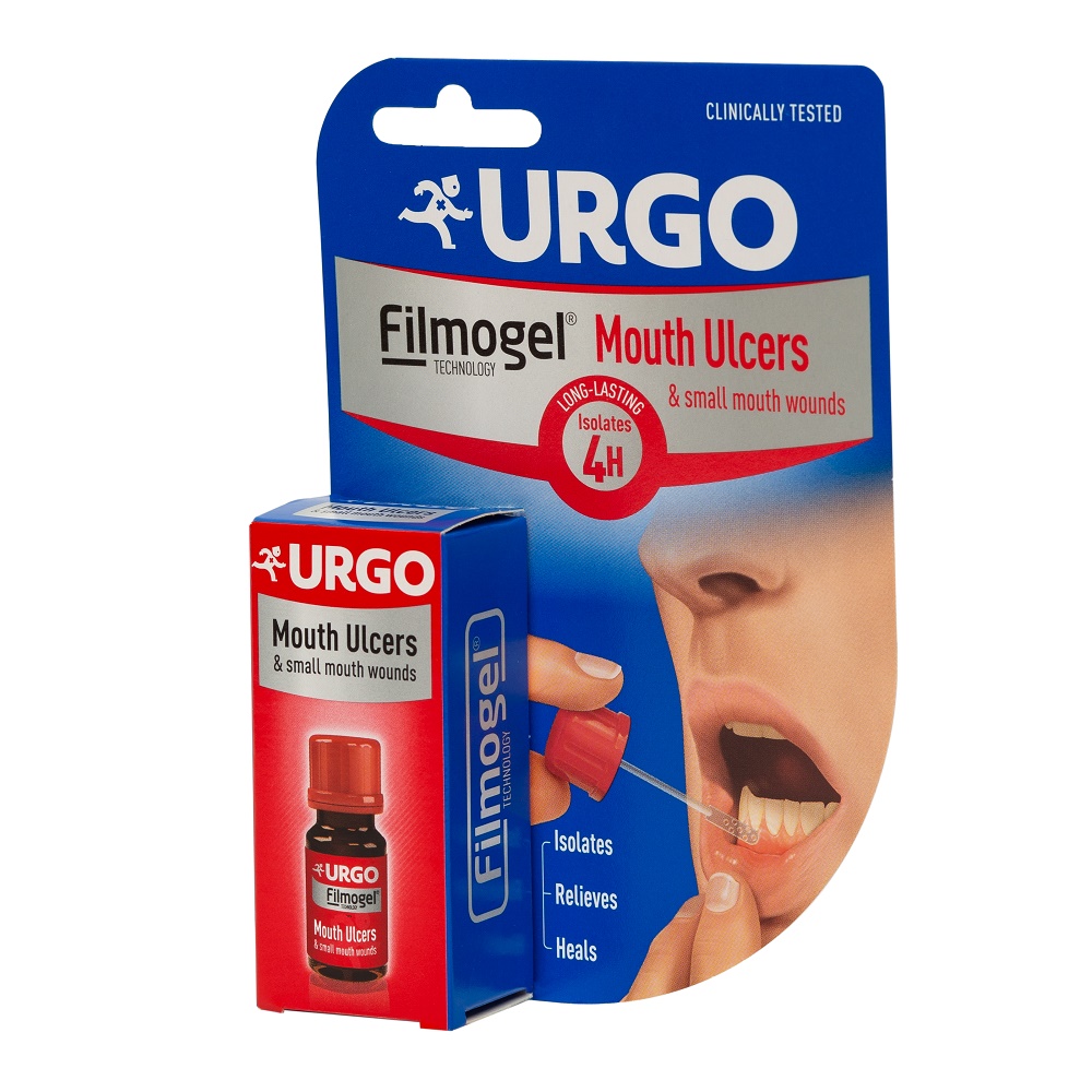 Gât și cavitate bucală - Urgo Anti-afte si rani bucale aroma fructe filmogel 6ml, epastila.ro
