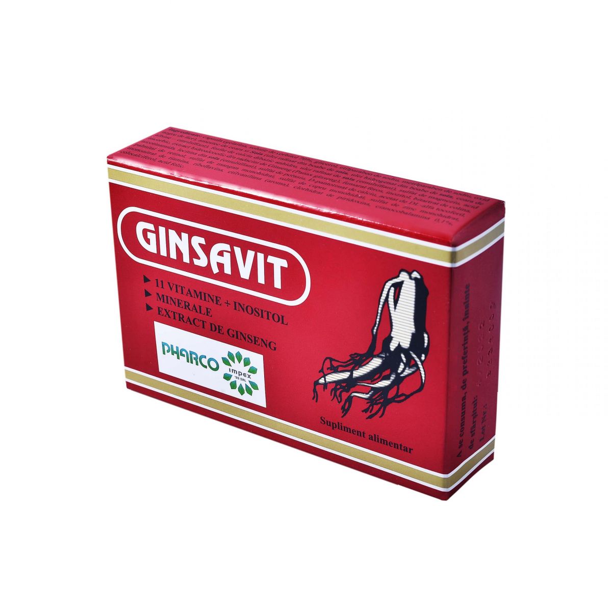 Tonice generale - Ginsavit x 24cps-supliment, epastila.ro