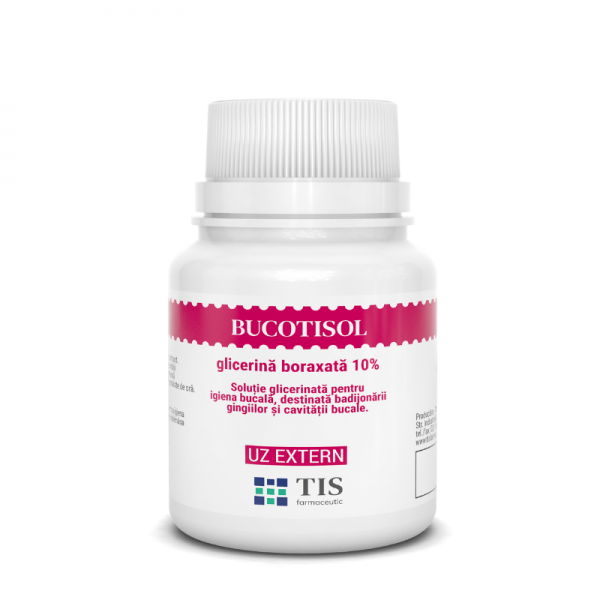 Igienă bucală - Bucotisol Glicerina boraxata 10 % 25ml (Tis), epastila.ro