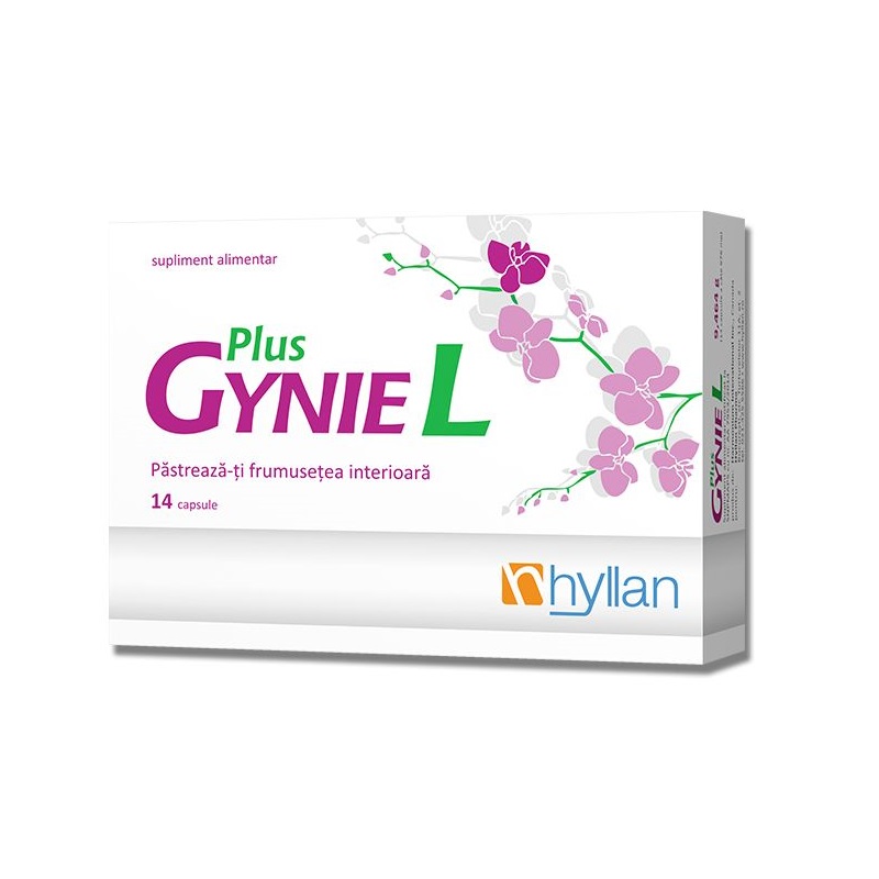 Menopauză, tulburări menstruale și dereglări hormonale - Gynie L Plus, 14 capsule, Hyllan, epastila.ro