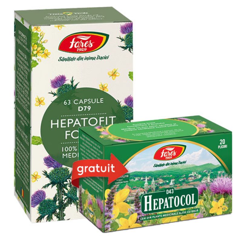 Oferte - Hepatofit Forte pachet (tb + ceai gratis) Fares, epastila.ro