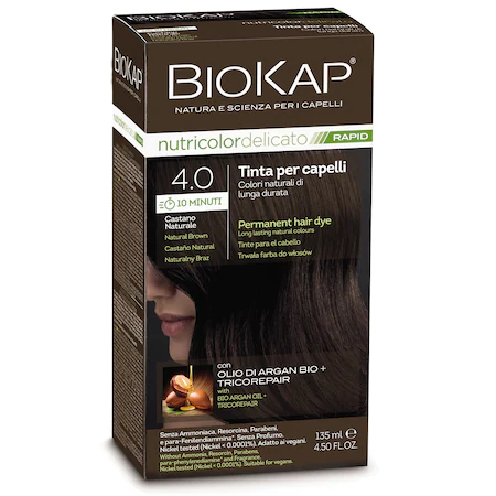 Hair styling - Nutricolor delicato rapid Natural Brown 4,0 vopsea de par 135ml, epastila.ro
