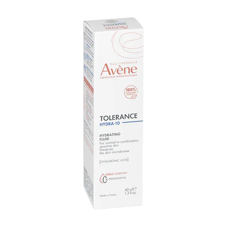 Ten sensibil și iritat, cu scuame - Avene Tolerance Hydra 10 fluid hidratant pentru piele sensibila, normal-mixta 40ml, epastila.ro