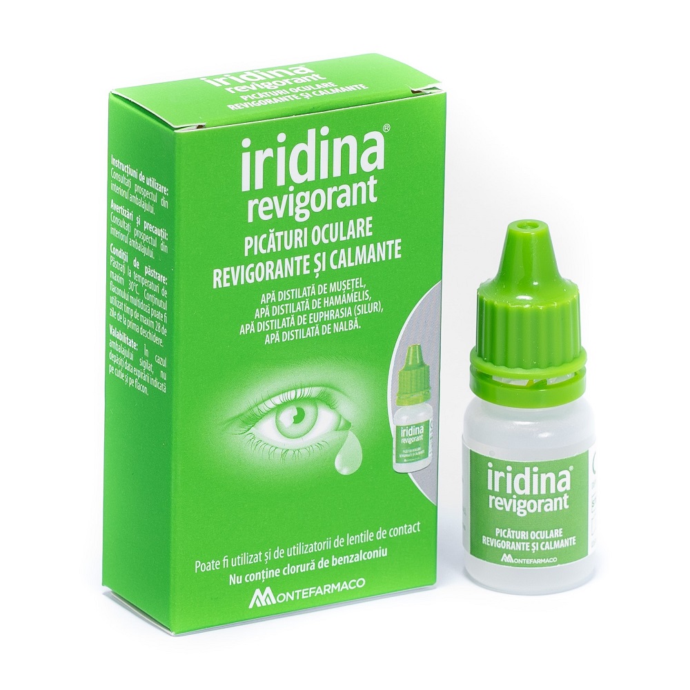 Afecțiuni oftalmologice - Iridina Revigorant spray oftalmic, epastila.ro