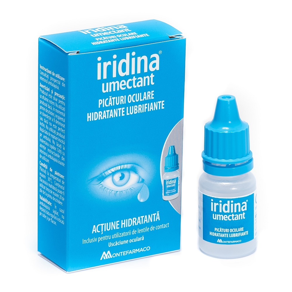 Afecțiuni oftalmologice - Iridina Umectant spray oftalmic, epastila.ro