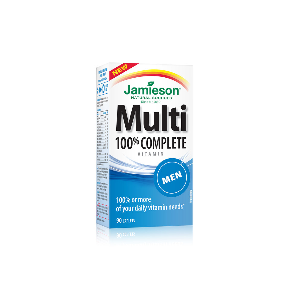 Tonice generale - Multi Vitamin 100% complete barbati x 90cp, Jamieson, epastila.ro