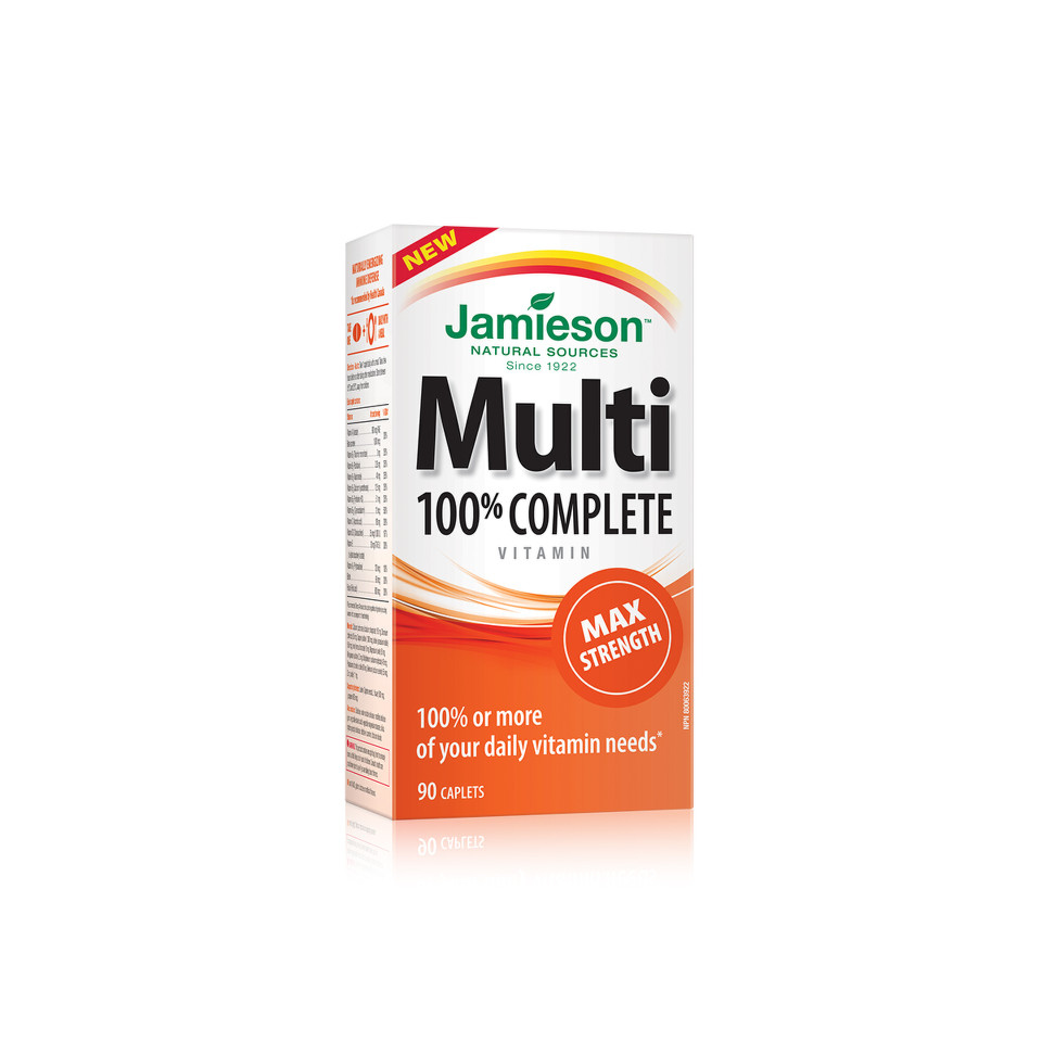 Tonice generale - Multi Vitamin 100% complete Max strenght x 90 cp, Jamieson, epastila.ro