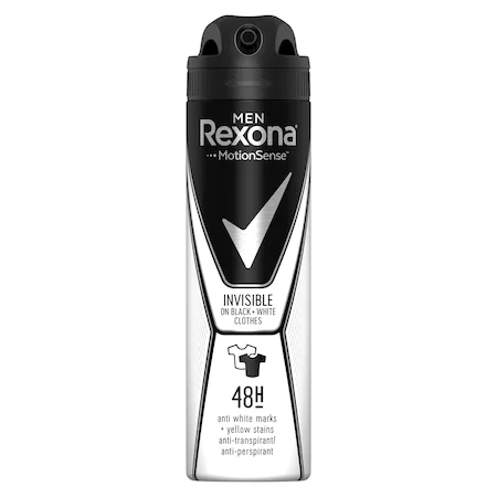 Antiperspirante și deodorante - Rexona Invisible Black&White spray deodorant barbati 150ml, epastila.ro