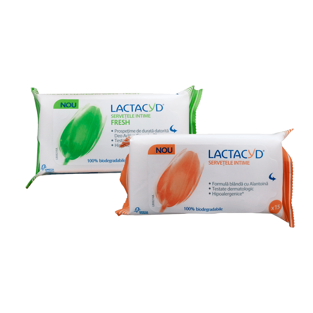 Igienă intimă - Lactacyd servetele intime x 15buc, epastila.ro