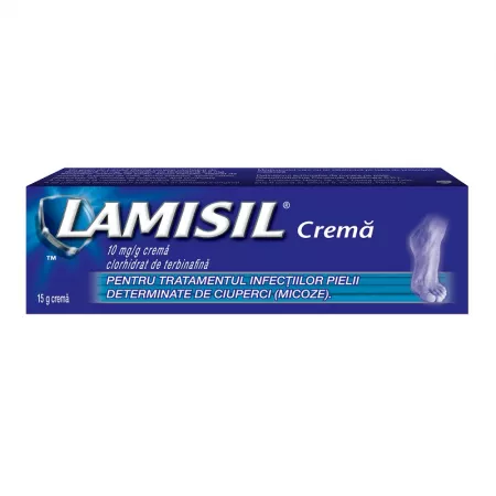 OTC (medicamente care se eliberează fără prescripție medicală) - Lamisil crema 10mg/g tub laminat x 15g, epastila.ro