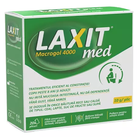 Laxative - Laxit Med 10g x 20plicuri (Fiterman), epastila.ro