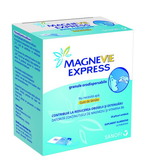 Suplimente cu magneziu - Magnevie Express gran.orodisp x 20pl, epastila.ro