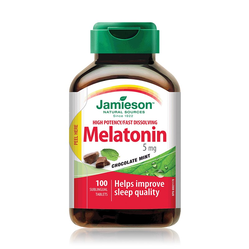 Insomnii - Melatonina 5 mg x 100 cp sublinguale, Jamieson, epastila.ro