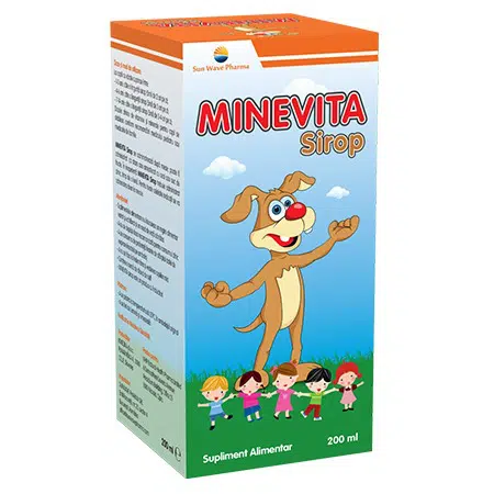 Vitamine și minerale pentru copii - Minevita sirop x 200ml (Sun Wave), epastila.ro