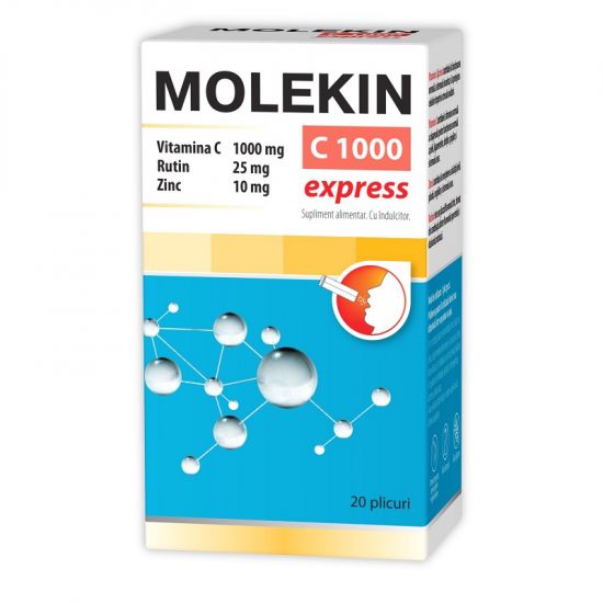 Imunitate și suport - Molekin Express (vit C 1000 + Rutin + Zn) x 20pl (Zdrovit), epastila.ro