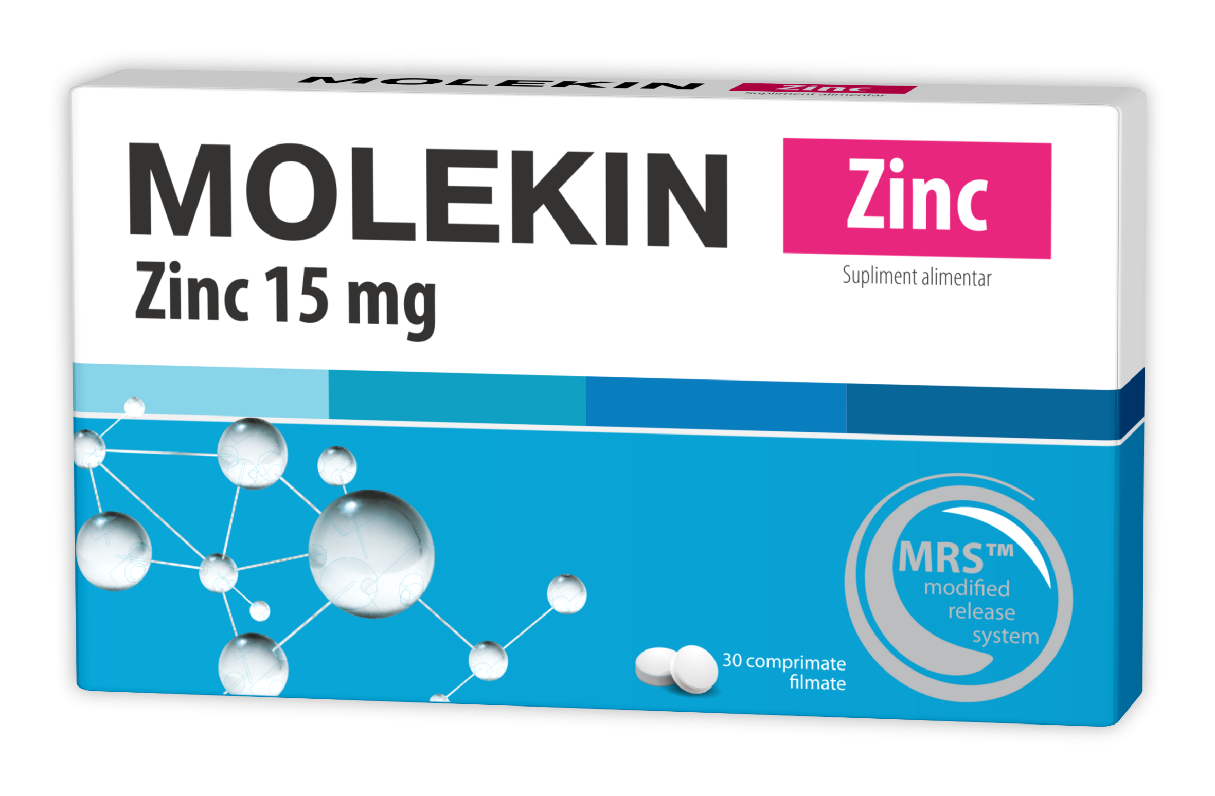 Imunitate și suport - Molekin Zn 15mg*30 cpr. (Zdrovit), epastila.ro