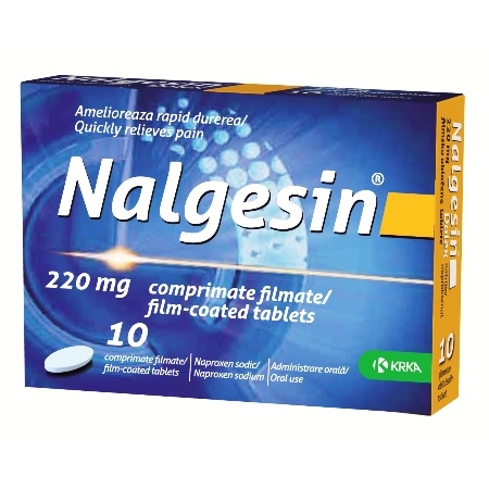 OTC (medicamente care se eliberează fără prescripție medicală) - Nalgesin 220mg x 10cp.film, epastila.ro