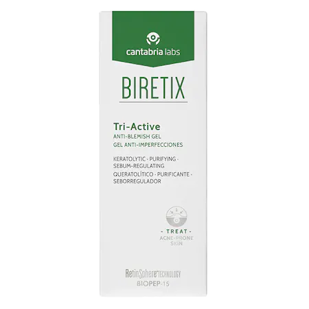 Ten acneic - Cantabria Biretix Tri-Active gel anti imperfectiuni pentru ten acneic 50ml, epastila.ro
