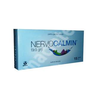 Stress - Nervocalmin, 15 comprimate, Biofarm, epastila.ro