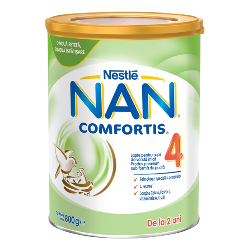 Lapte și mâncărici - Nestle Nan 4 Confortis lapte praf 2 ani+, 800g, epastila.ro
