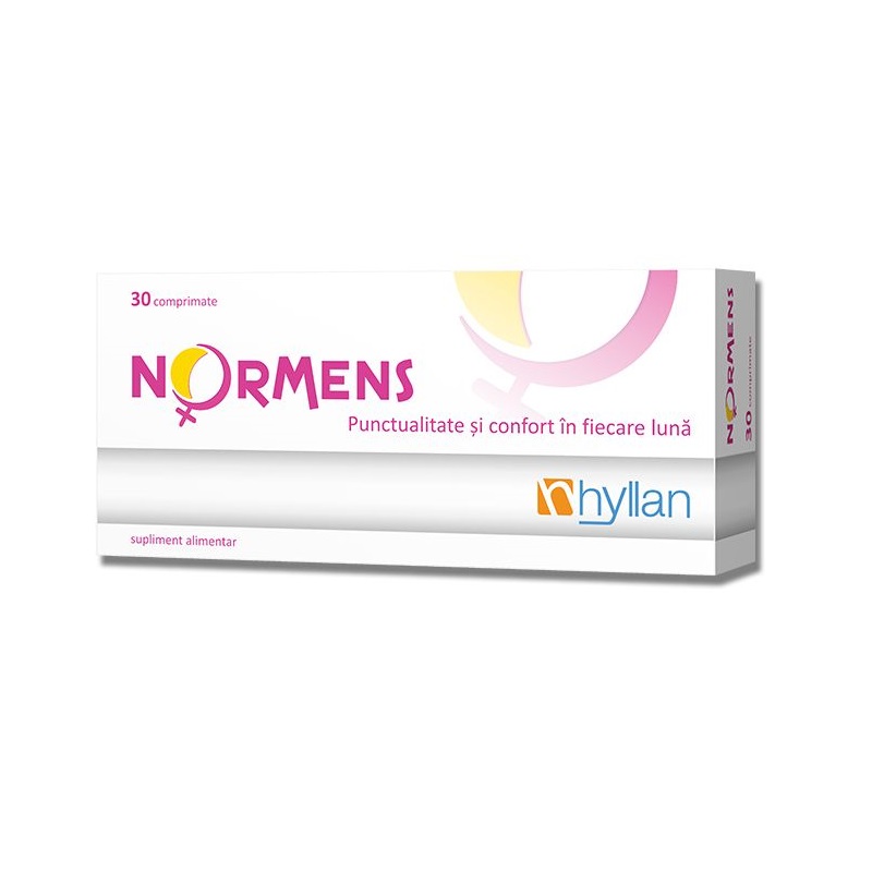Menopauză, tulburări menstruale și dereglări hormonale - Normens x 30 comprimate, Hyllan, epastila.ro