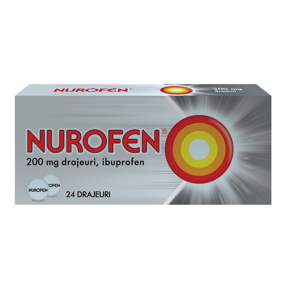 OTC (medicamente care se eliberează fără prescripție medicală) - Nurofen 200mg x 24drajeuri, epastila.ro