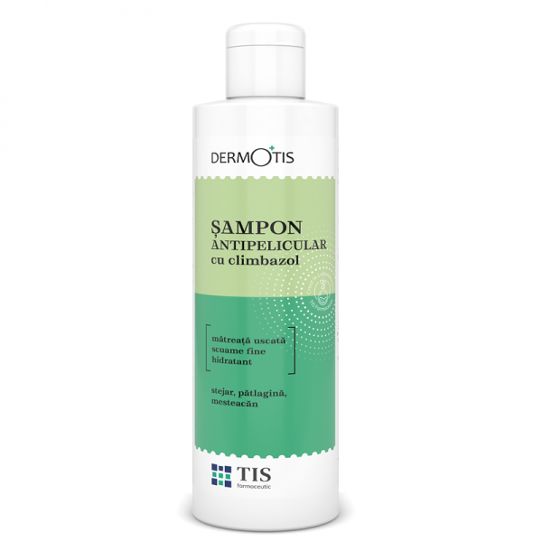 Păr și unghii - DermoTis Șampon antipelicular cu climbazol 120ml (Tis), epastila.ro
