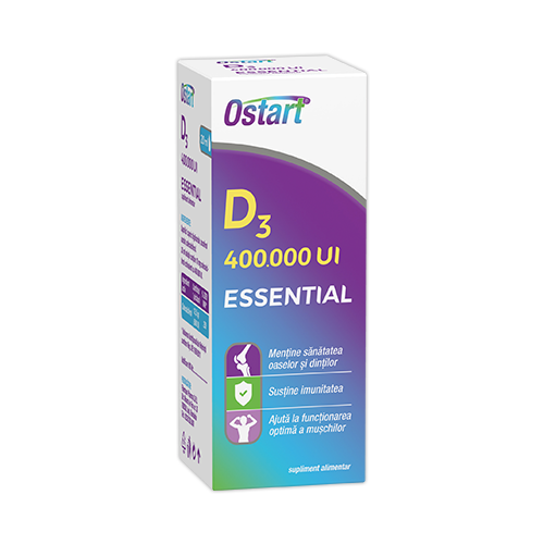 Stare de bine - Ostart Essential D3 400000 ui pic 20ml, epastila.ro