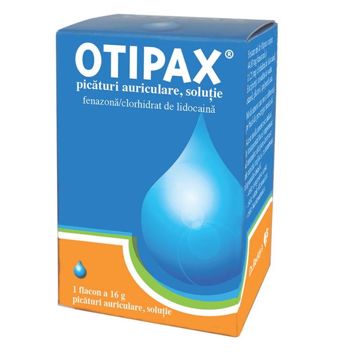 OTC (medicamente care se eliberează fără prescripție medicală) - Otipax picături auriculare 16ml, epastila.ro