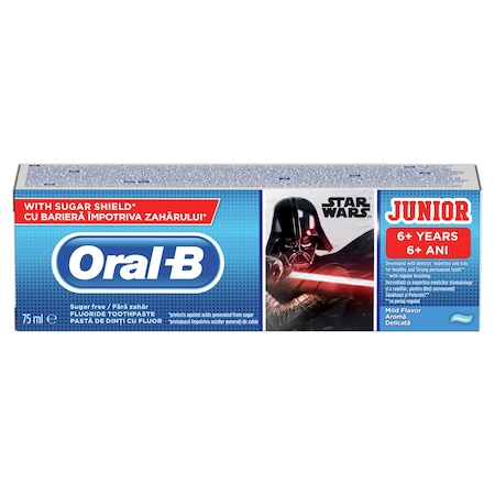 Igienă bucală - Oral B Junior pasta dinti 6-12ani (Star Wars), epastila.ro