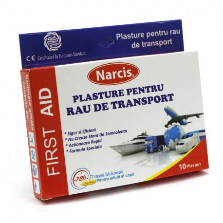 Călătorii - Plasturi pentru rau de transport x 10buc (Narcis), epastila.ro