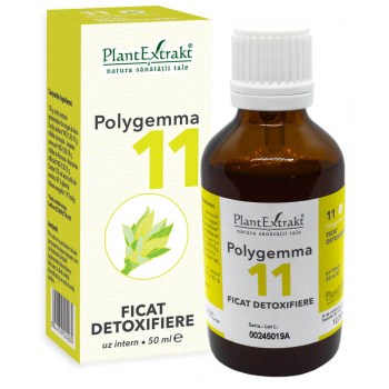 Ficat și bilă - Polygemma 11 - Ficat - detoxifiere, 50ml, (PlantExtrakt), epastila.ro