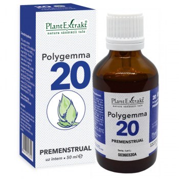 Rinichi și organe genitale - Polygemma 20 - Premenstrual, 50ml, (PlantExtrakt), epastila.ro
