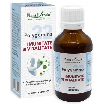 Energie și vitalitate - Polygemma 22 - Imunitate si vitalitate, 50ml (PlantExtrakt), epastila.ro