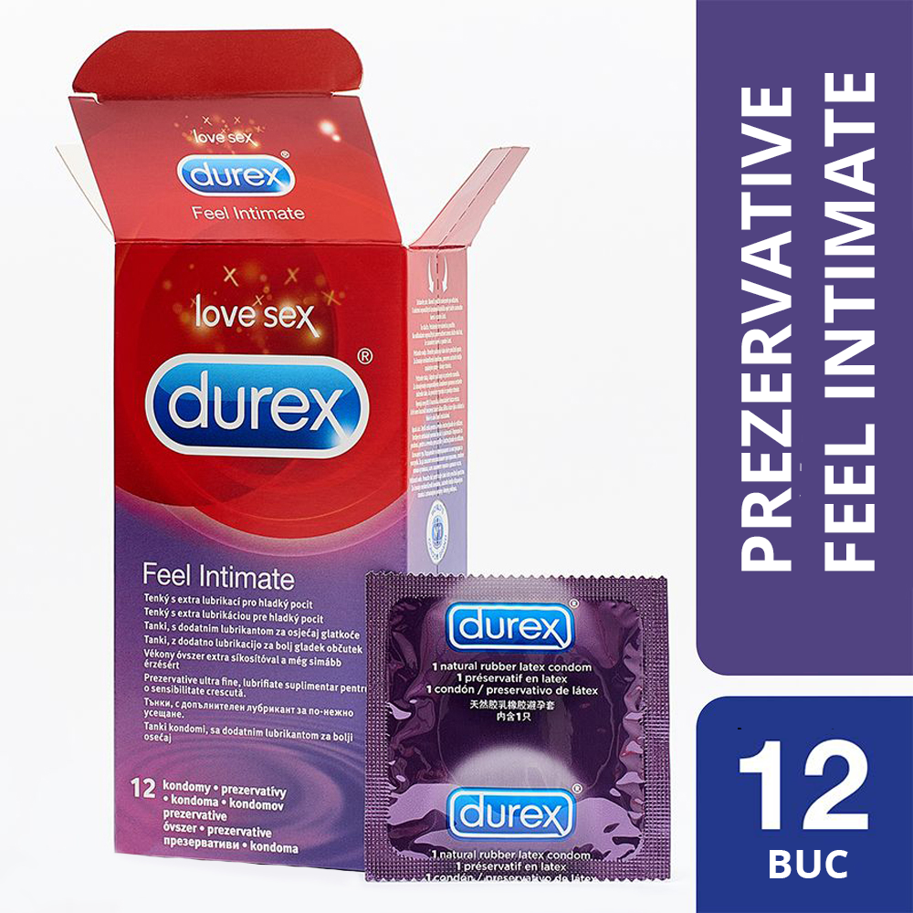 Protecție și lubrefiere - Durex Feel Intimate x 12buc, epastila.ro