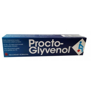 OTC (medicamente care se eliberează fără prescripție medicală) - Procto-Glyvenol crema rectala 30g, epastila.ro