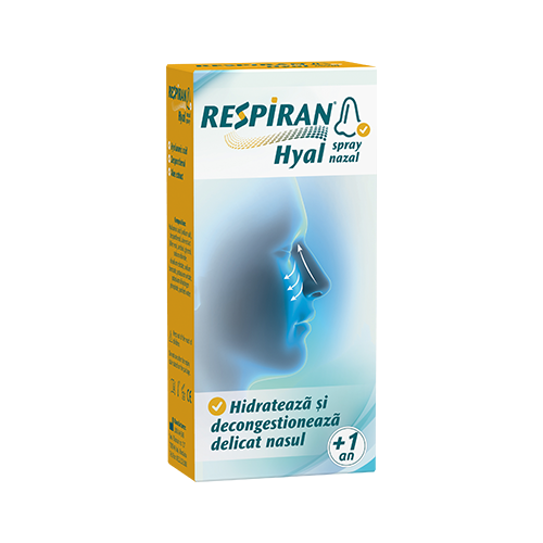 Nas și sinuzite - Respiran Hyal spray nazal 20ml, epastila.ro
