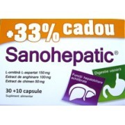 Protectoare hepatice - Sanohepatic x 30cps + 10cps cadou, epastila.ro