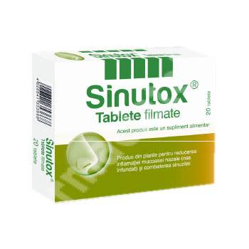 Imunitate și suport - Sinutox, 20 tablete, Schaper & Brummer, epastila.ro