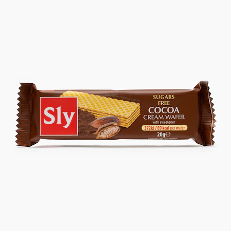 Slăbire - Sly napolitane cu cacao, fara zahar, 20g, epastila.ro