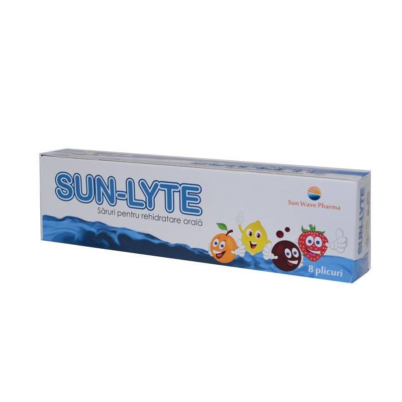 Digestie sănătoasă - Sun-lyte saruri rehidratare x 8pl (Sun Wave), epastila.ro