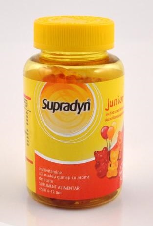 Vitamine și minerale pentru copii - Supradyn Junior x 30 ursuleti gumati, epastila.ro