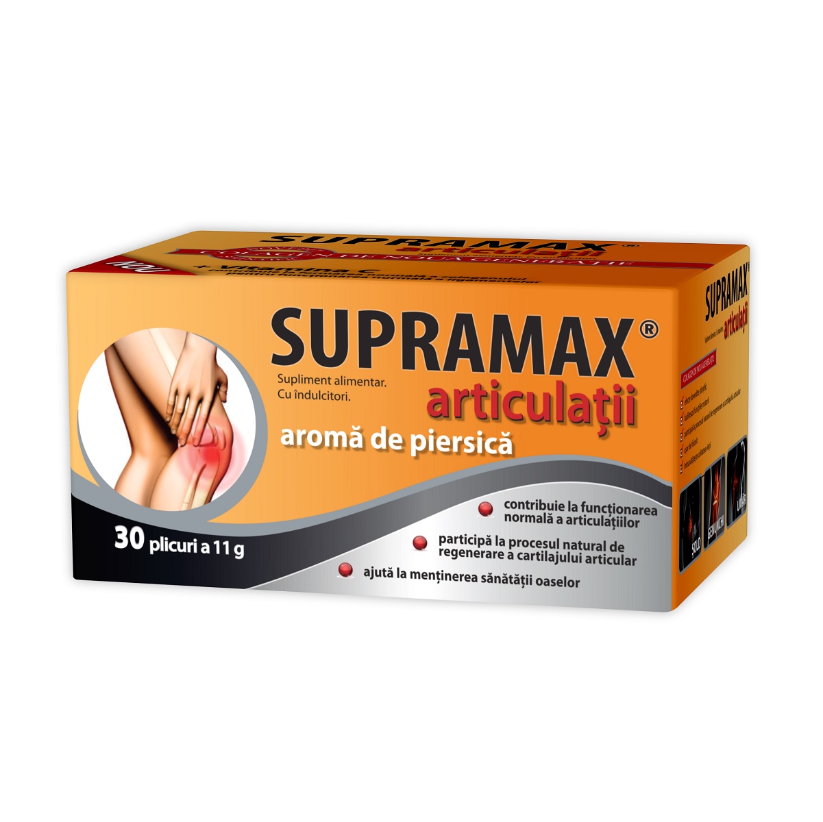 Artroze - Supramax Articulatii aroma de piersica 10g x 30pl (Zdrovit), epastila.ro