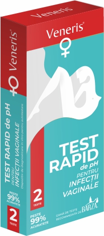 Teste - Test rapid de pH pentru infectii vaginale Veneris x 2 buc, epastila.ro