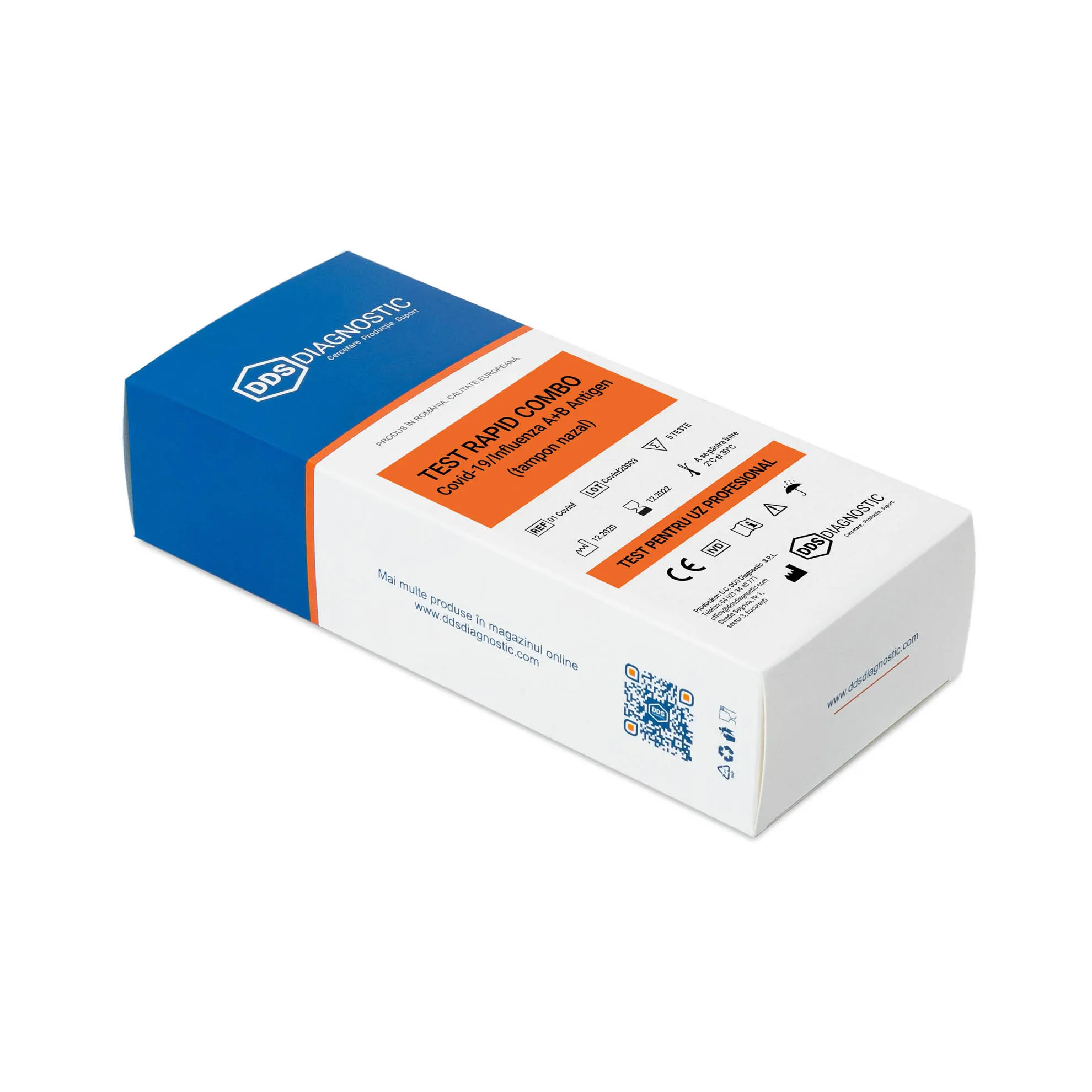 Teste - Test Combo antigen Covid19 / Gripa A+B (DDS), epastila.ro