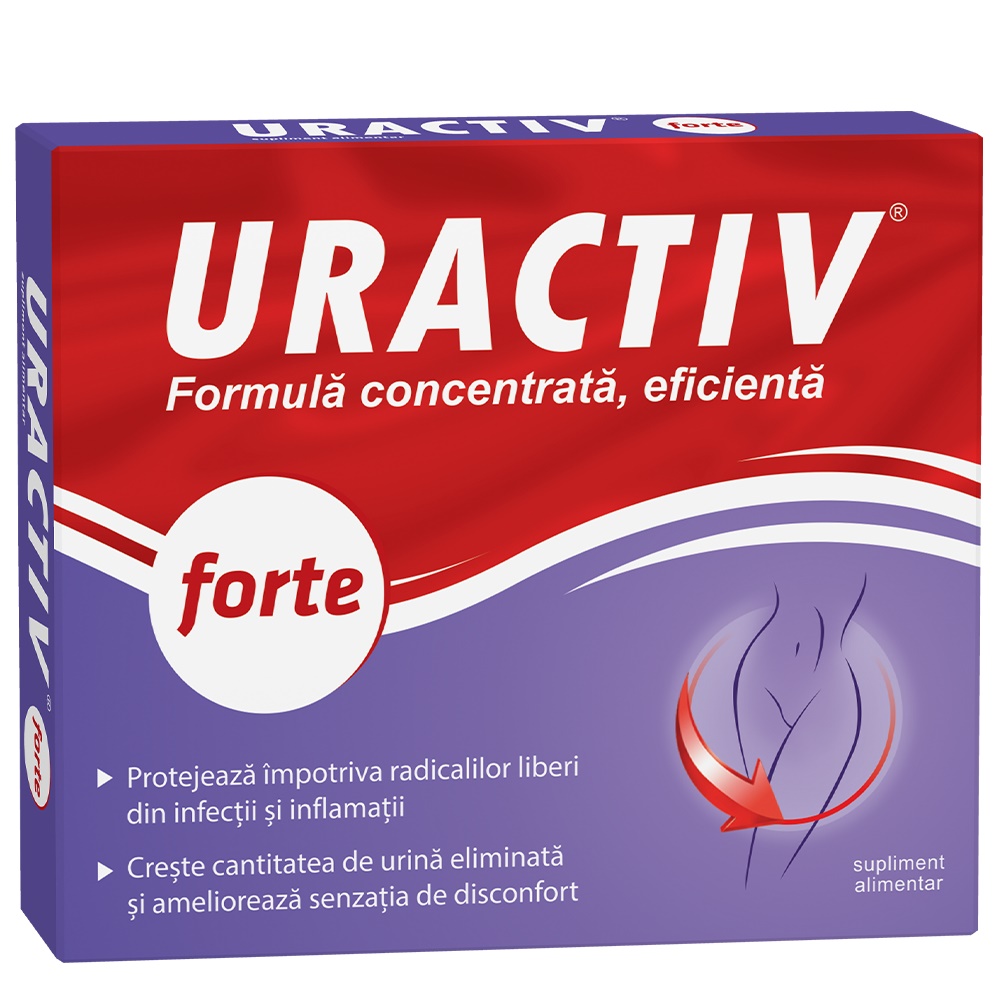 Infecții urinare (antispastice și dezinfectante) - Uractiv forte x 10cps, epastila.ro