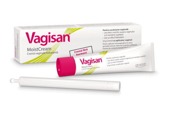 Protecție și lubrefiere - Vagisan moistcream crema vaginala 25g, epastila.ro