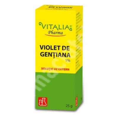 Soluții dezinfectante - Violet de gentiana 1% *25g (Vitalia), epastila.ro